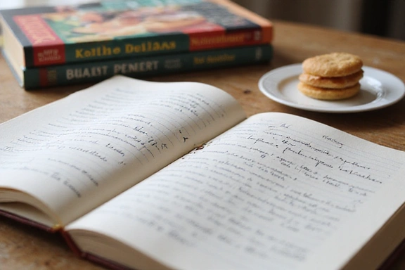 Libri e strumenti di nutrizione su una scrivania in legno